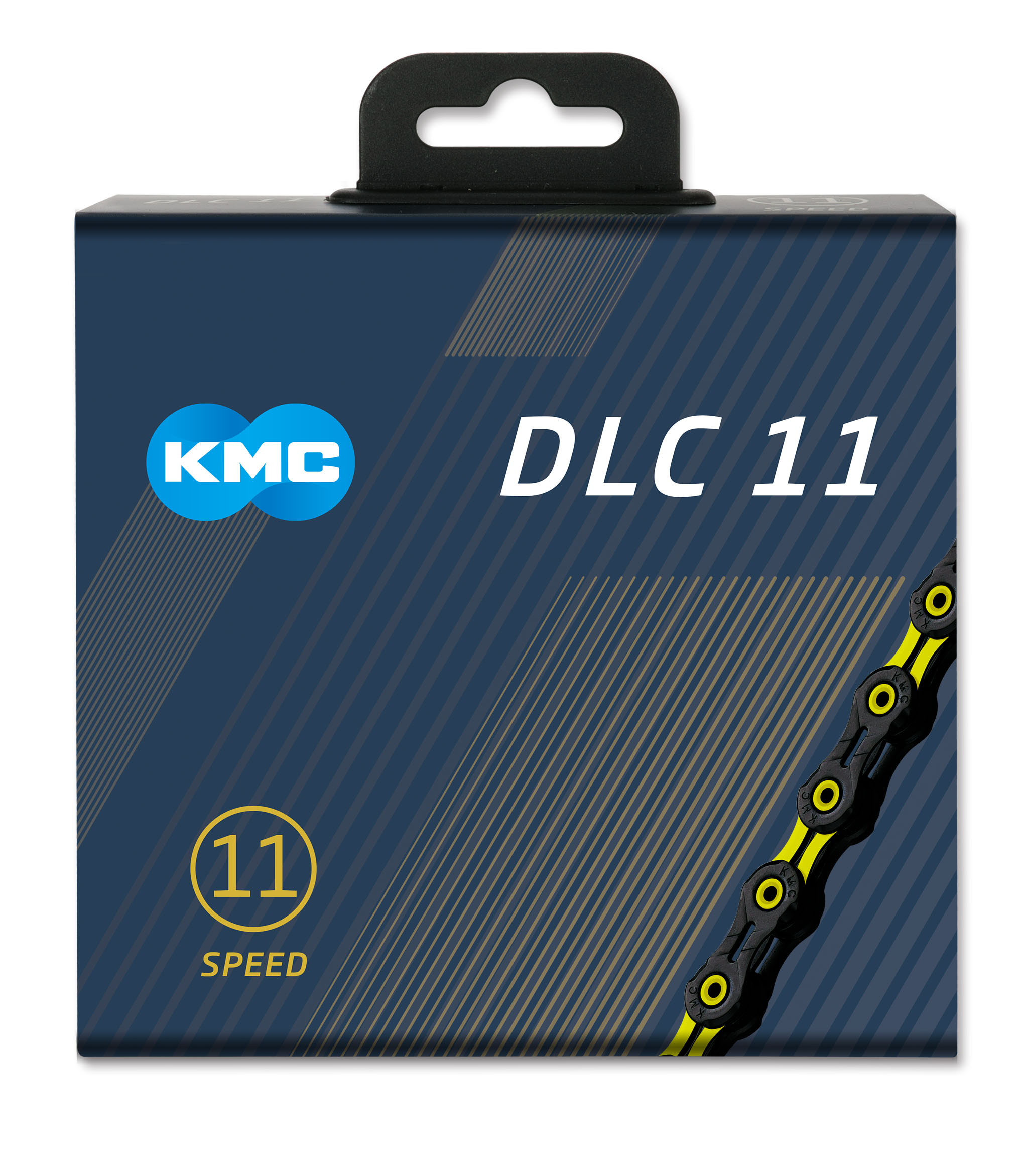 Reťaz KMC DLC 11 Black/Yellow, 11 Speed