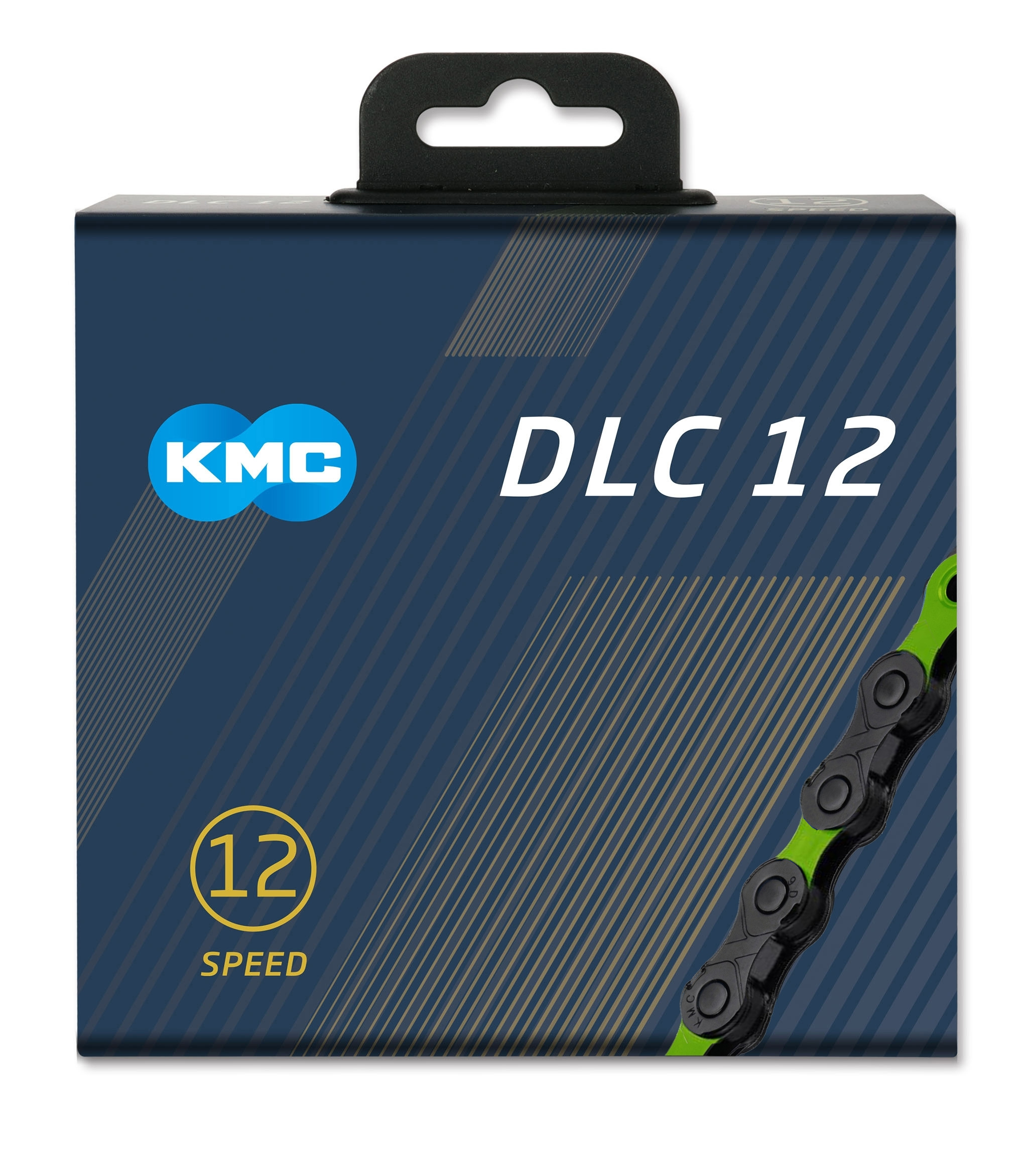 Reťaz KMC DLC 12 Black/Green, 12 Speed