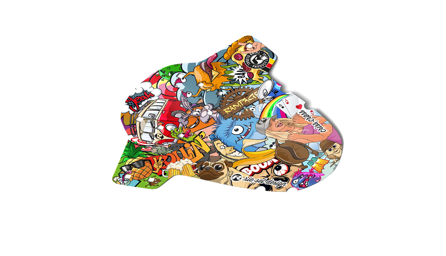 Predný blatník RIESEL Criss:Cross, Stickerbomb Eyecatcher