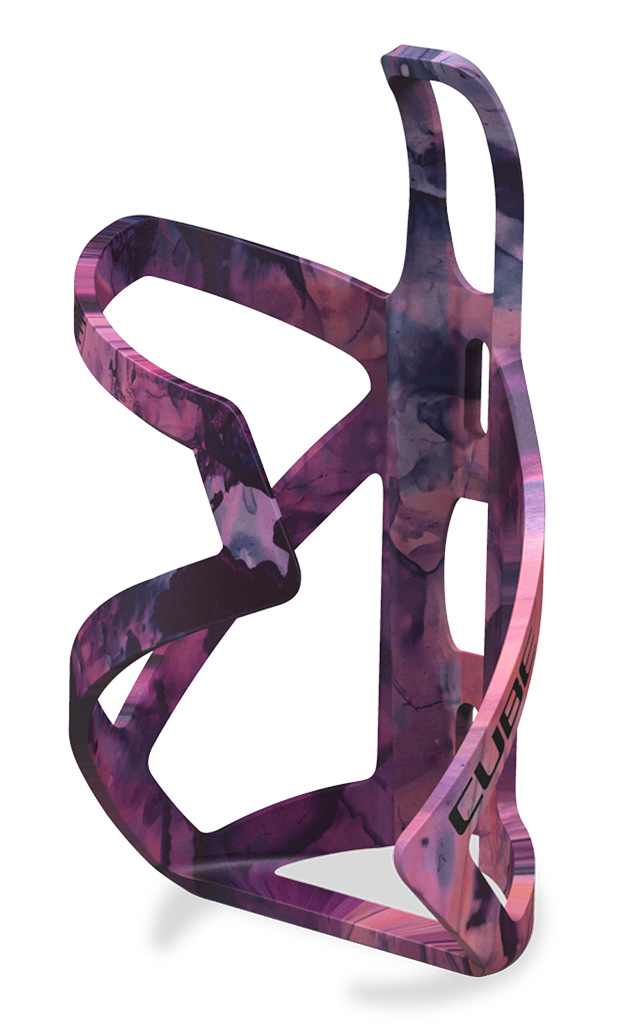 Košík na fľašu CUBE HPP Sidecage pravý, matt shiftblush´n´art