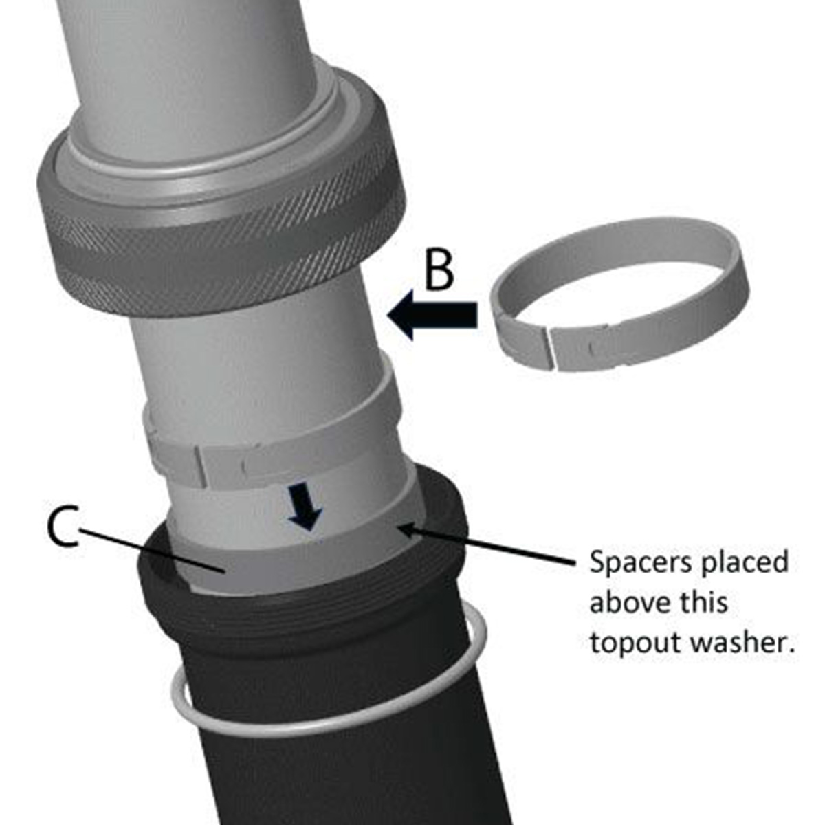 Travel Spacer pre sedlovky FOX Transfer 34.9mm (2025+)