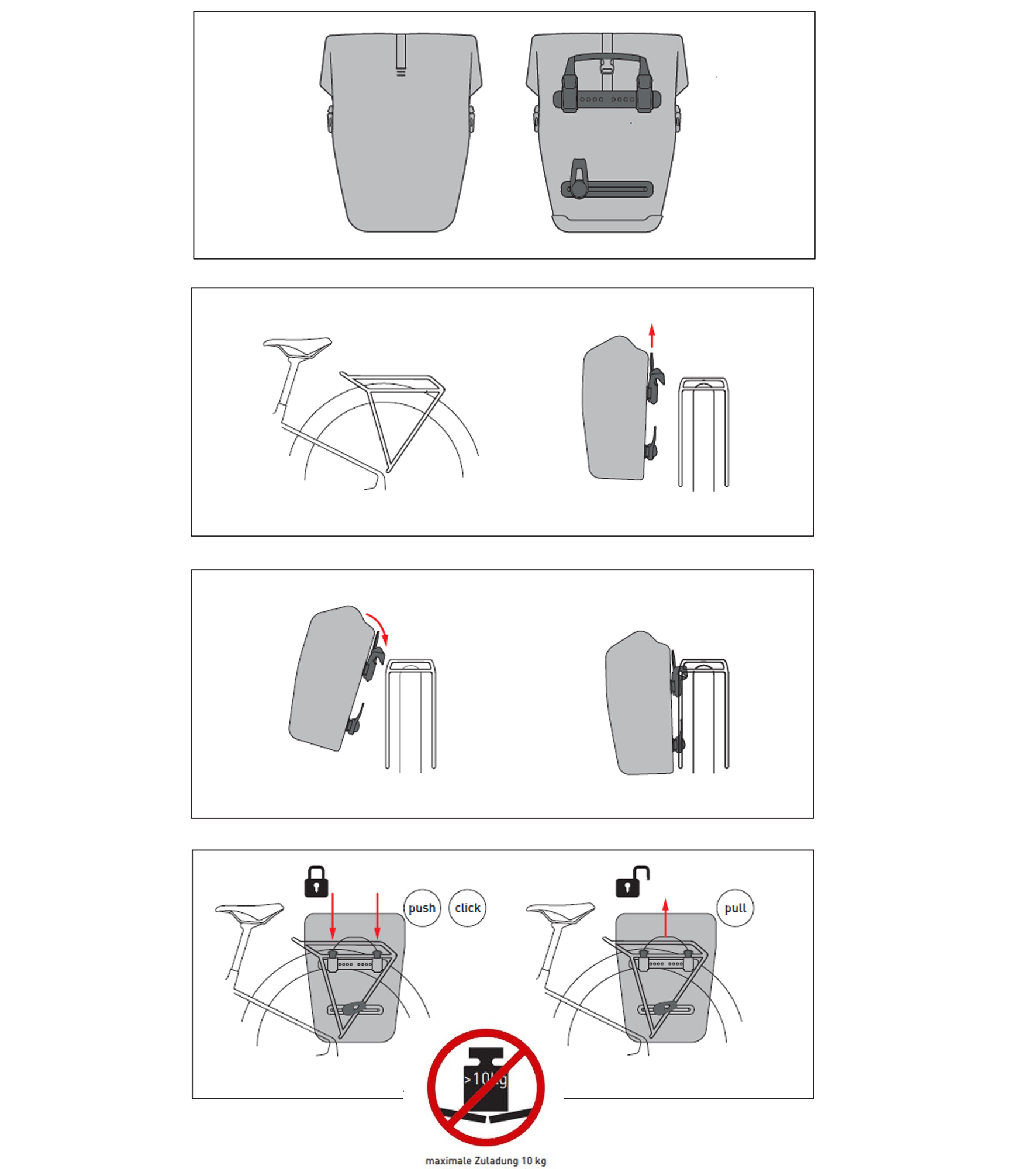 Bočná taška ACID PURE 15 na zadný nosič SMLink 2.0