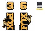 Sada nálepiek pre vidlicu FOX Float 36 SL Factory Black (2026+)
