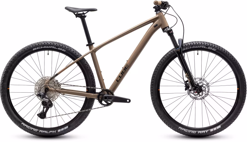BICYKEL CUBE Aim SLT cappucinno 'n' black, 2027