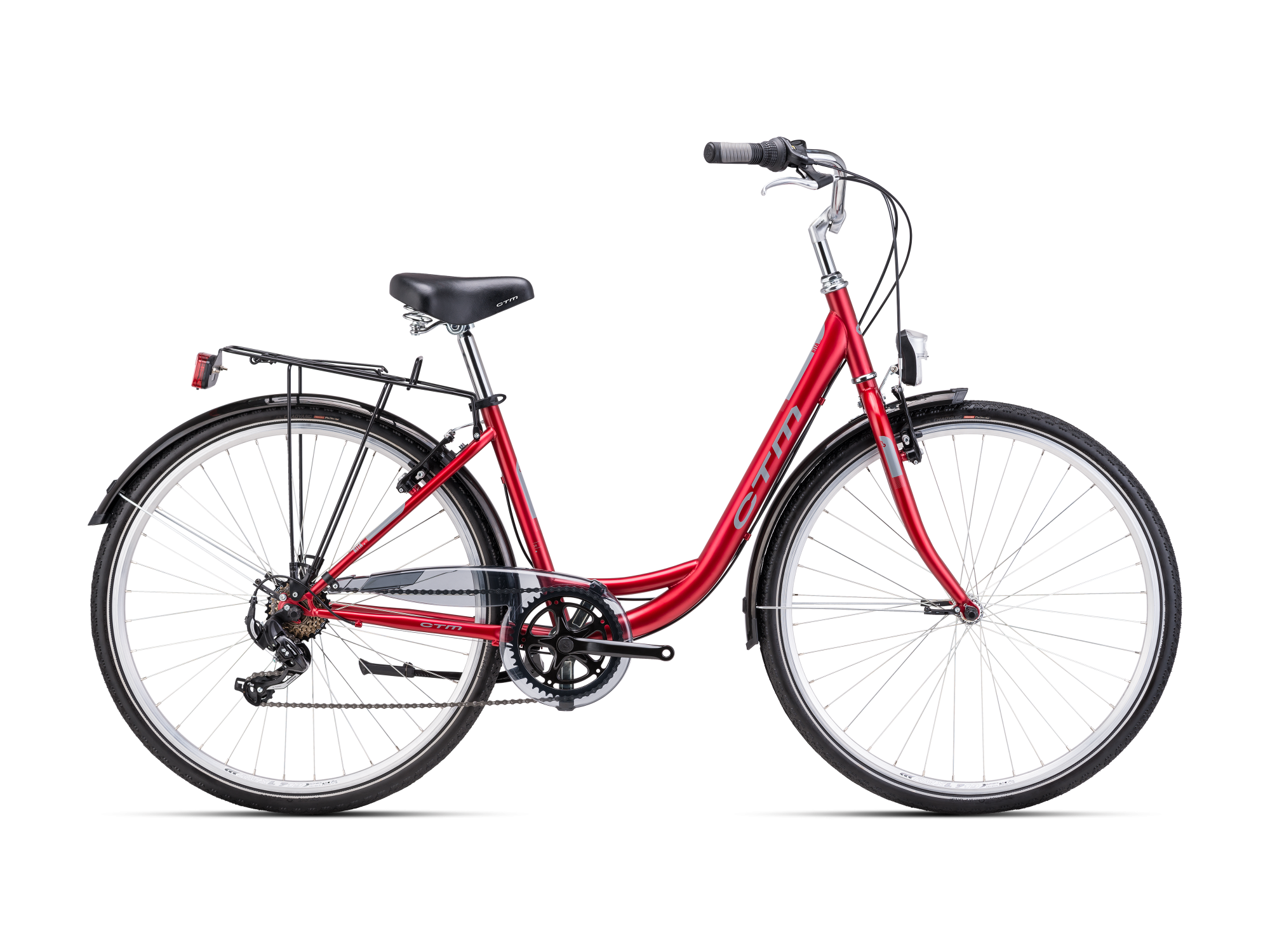 Bicykel CTM RITA 1.0 matná tmavočervená